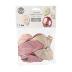 PAPSTAR Luftballons Ø 29 cm rosé "Oh Baby", 12 x 6 Stück