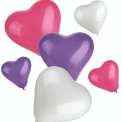 PAPSTAR Luftballons farbig sortiert "Heart" small + medium