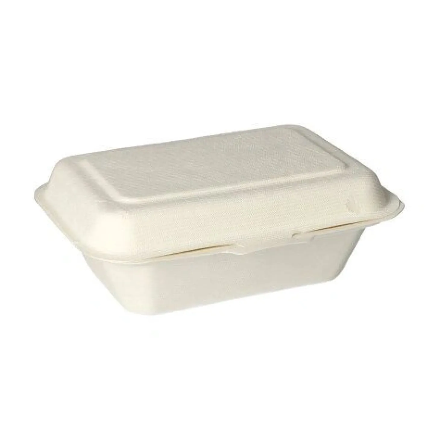 PAPSTAR Menüboxen, Zuckerrohr "pure" ungeteilt 6 cm x 18 cm x 12,5 cm weiß