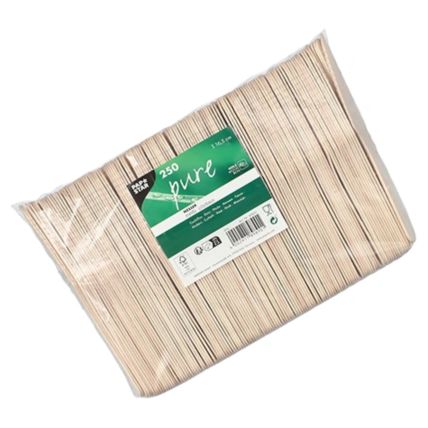PAPSTAR Messer Holz "pure" 16,5 cm