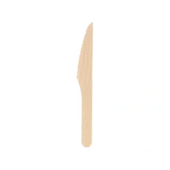 PAPSTAR Messer Holz "pure" 16 cm