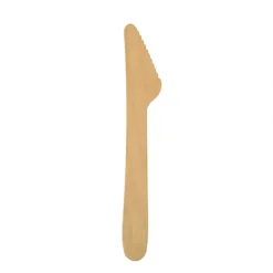 PAPSTAR Messer, Holz "pure" 16,5 cm, 500 Stück
