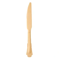 PAPSTAR Messer, Holz "pure" 20,5 cm "Vintage", 15 x 6 Stück