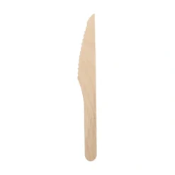 PAPSTAR Messer, Holz "pure" 16,5 cm, 18 x 10 Stück