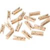 PAPSTAR Mini-Klammern, Holz 3,5 cm