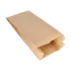 PAPSTAR Papierfaltenbeutel gefädelt Kraftpapier 28 cm x 13 cm x 7 cm braun Füllinhalt 1,5 kg