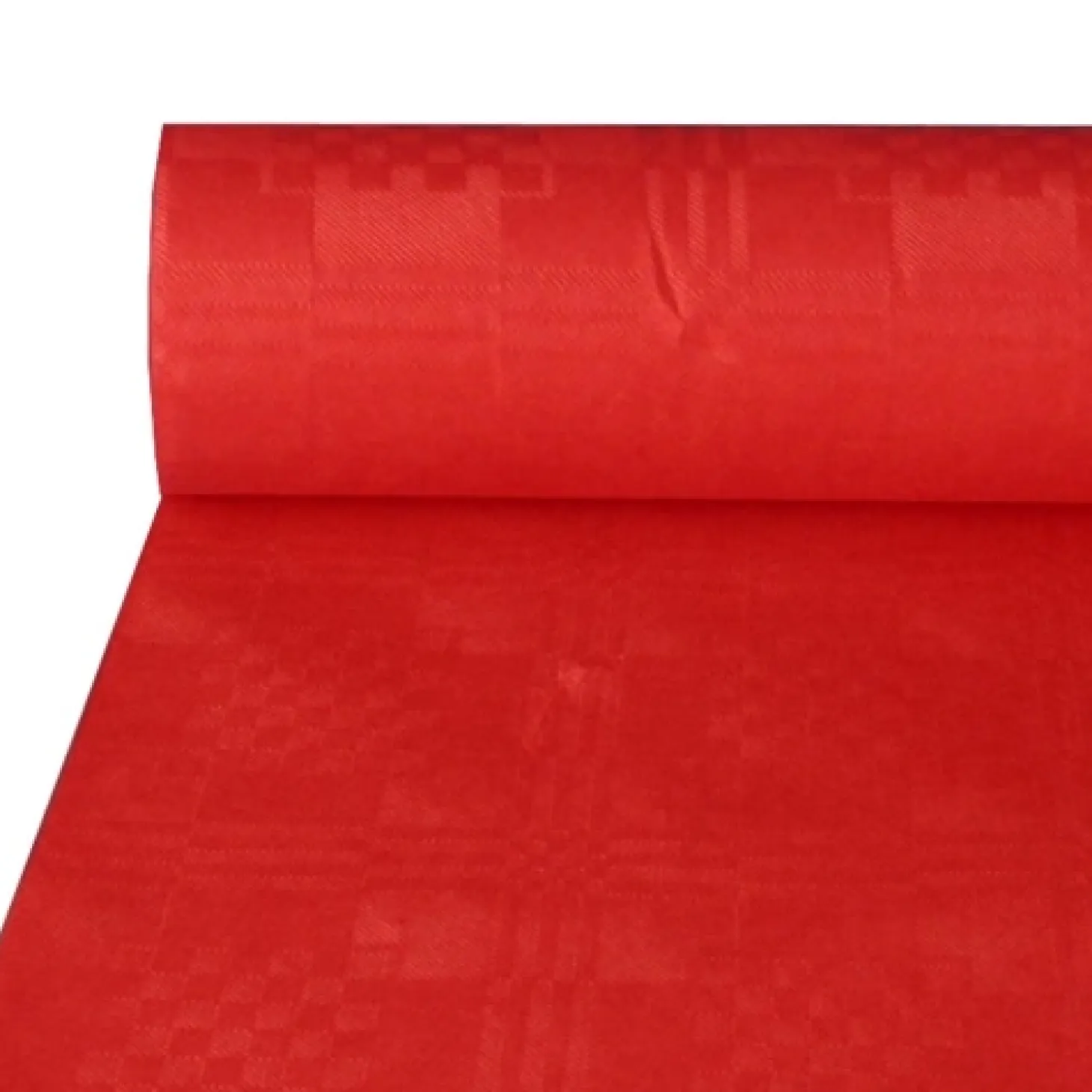 PAPSTAR Papiertischtuch mit Damastprägung 50 m x 1 m rot