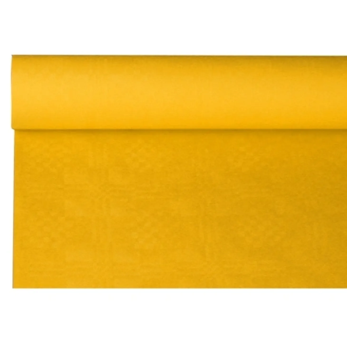 PAPSTAR Papiertischtuch mit Damastprägung 8 m x 1,2 m gelb