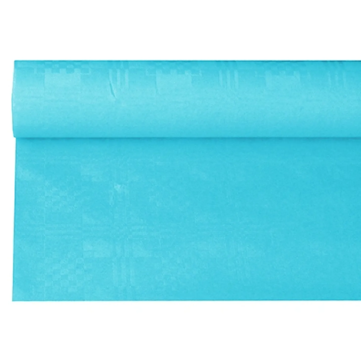 PAPSTAR Papiertischtuch mit Damastprägung 6 m x 1,2 m türkis