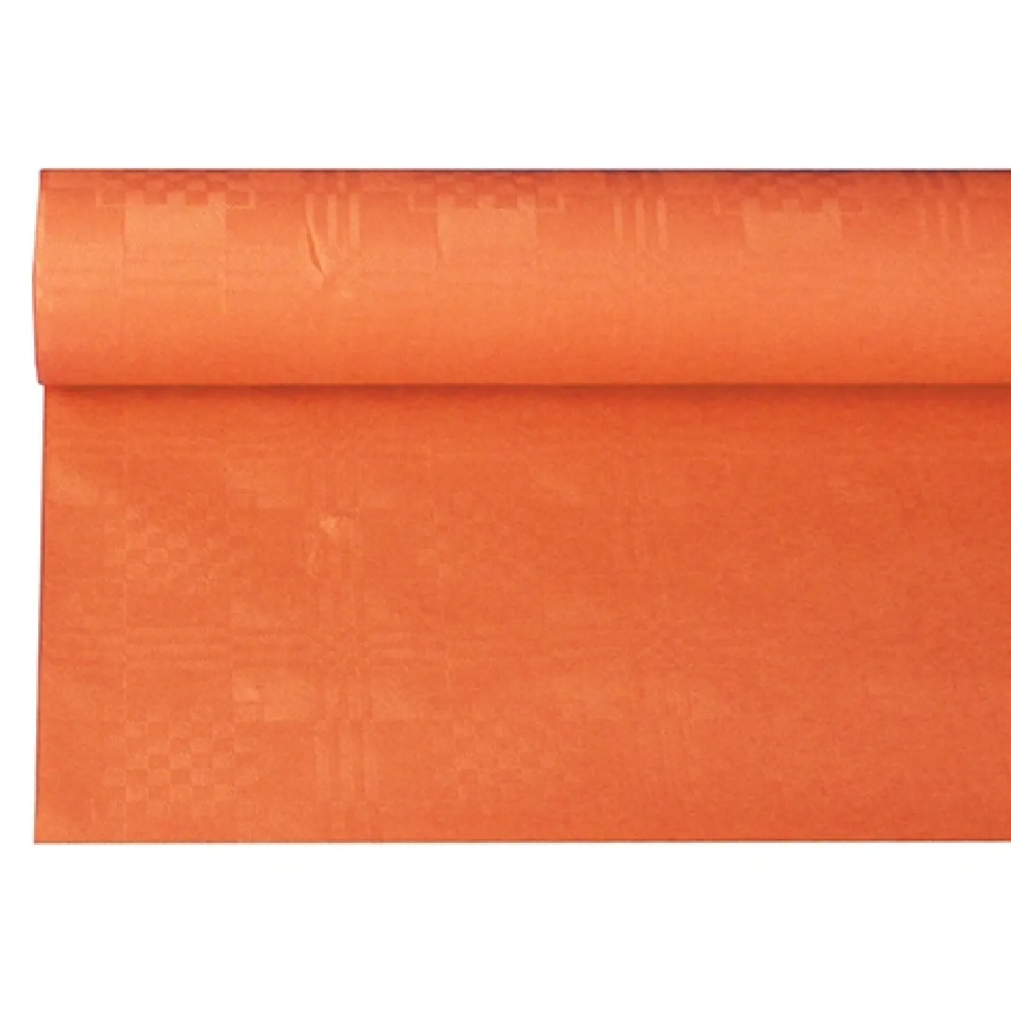 PAPSTAR Papiertischtuch mit Damastprägung 6 m x 1,2 m nektarine