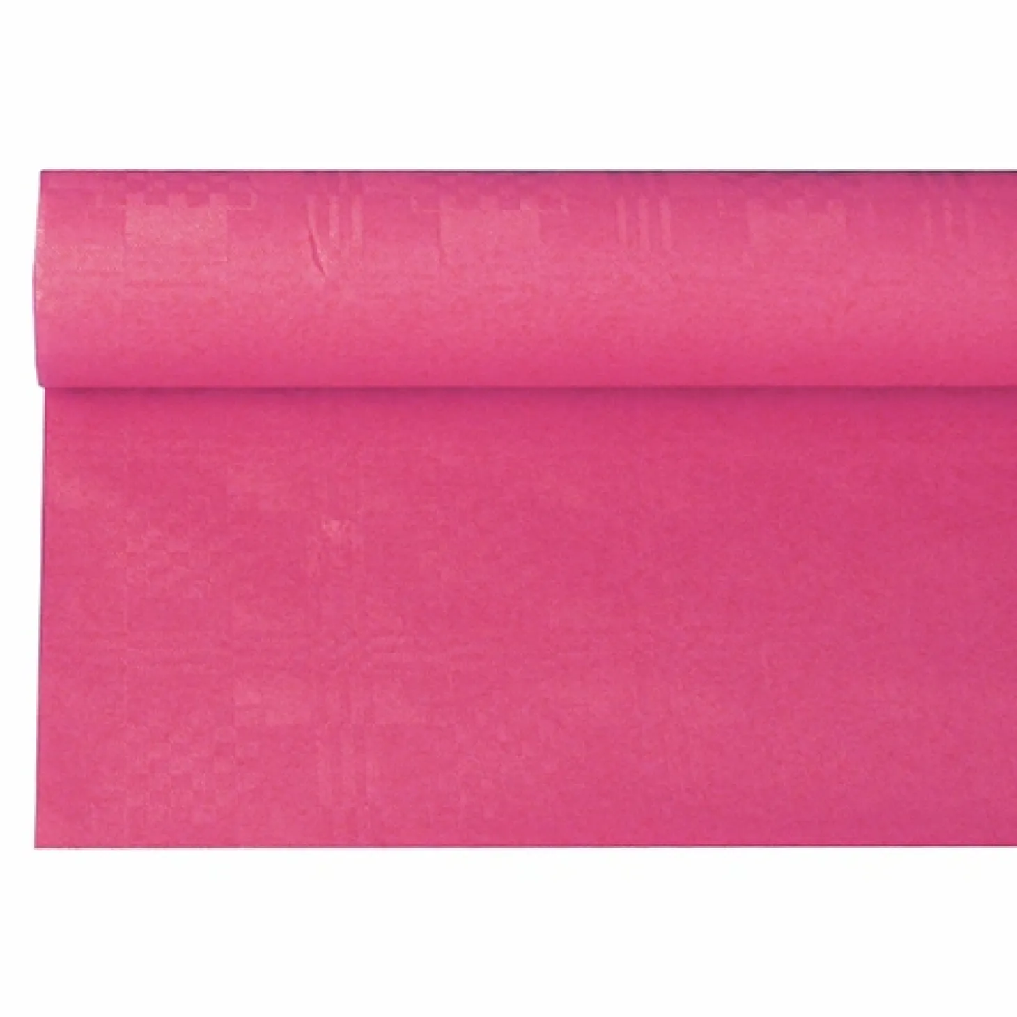 PAPSTAR Papiertischtuch mit Damastprägung 6 m x 1,2 m fuchsia