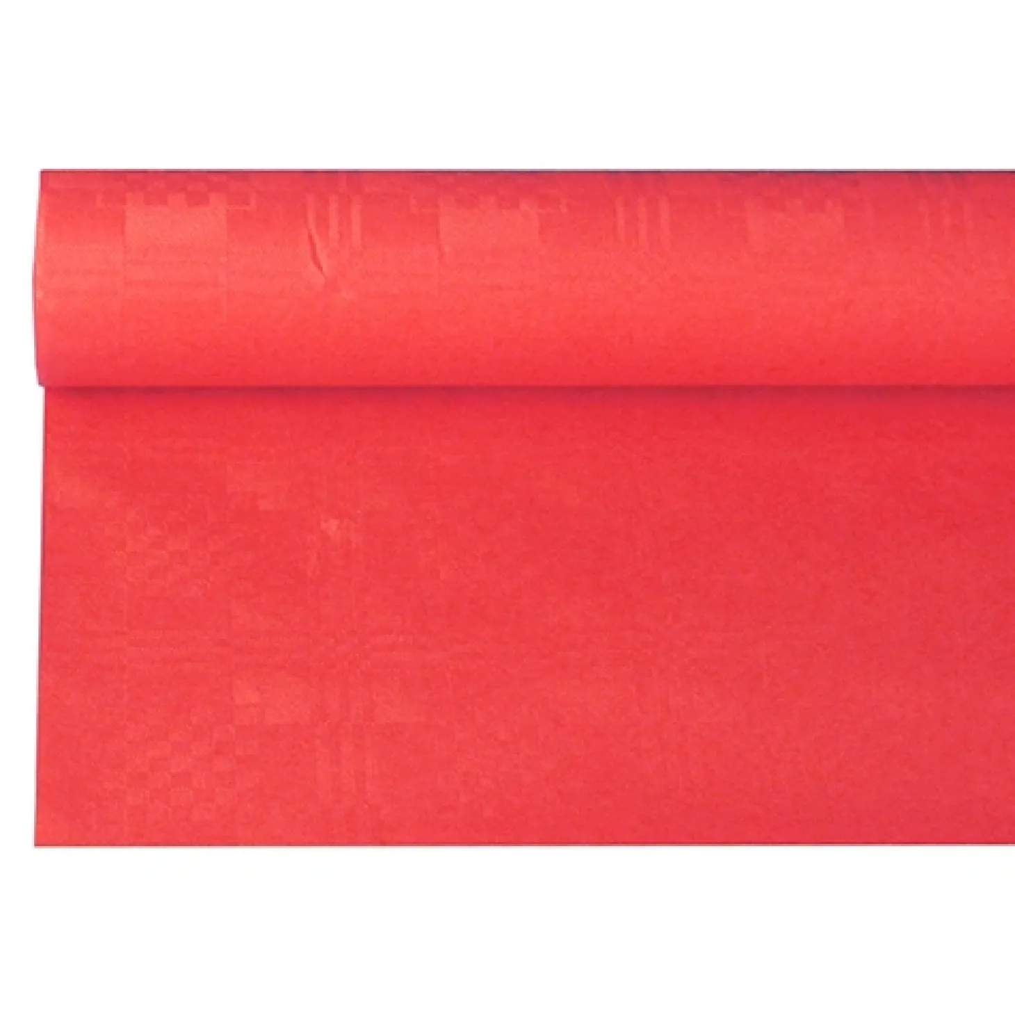 PAPSTAR Papiertischtuch mit Damastprägung 6 m x 1,2 m rot