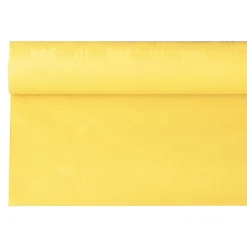 PAPSTAR Papiertischtuch mit Damastprägung 6 m x 1,2 m gelb
