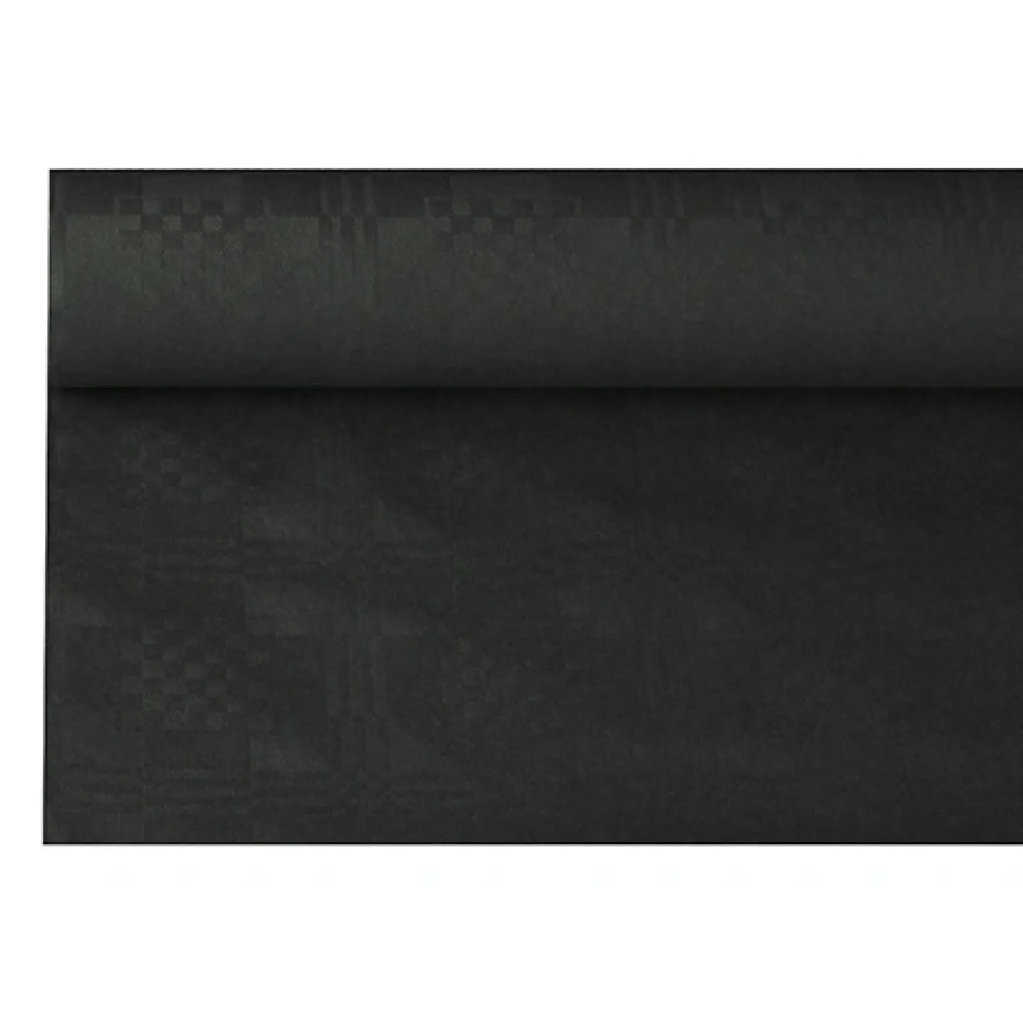 PAPSTAR Papiertischtuch mit Damastprägung 6 m x 1,2 m schwarz