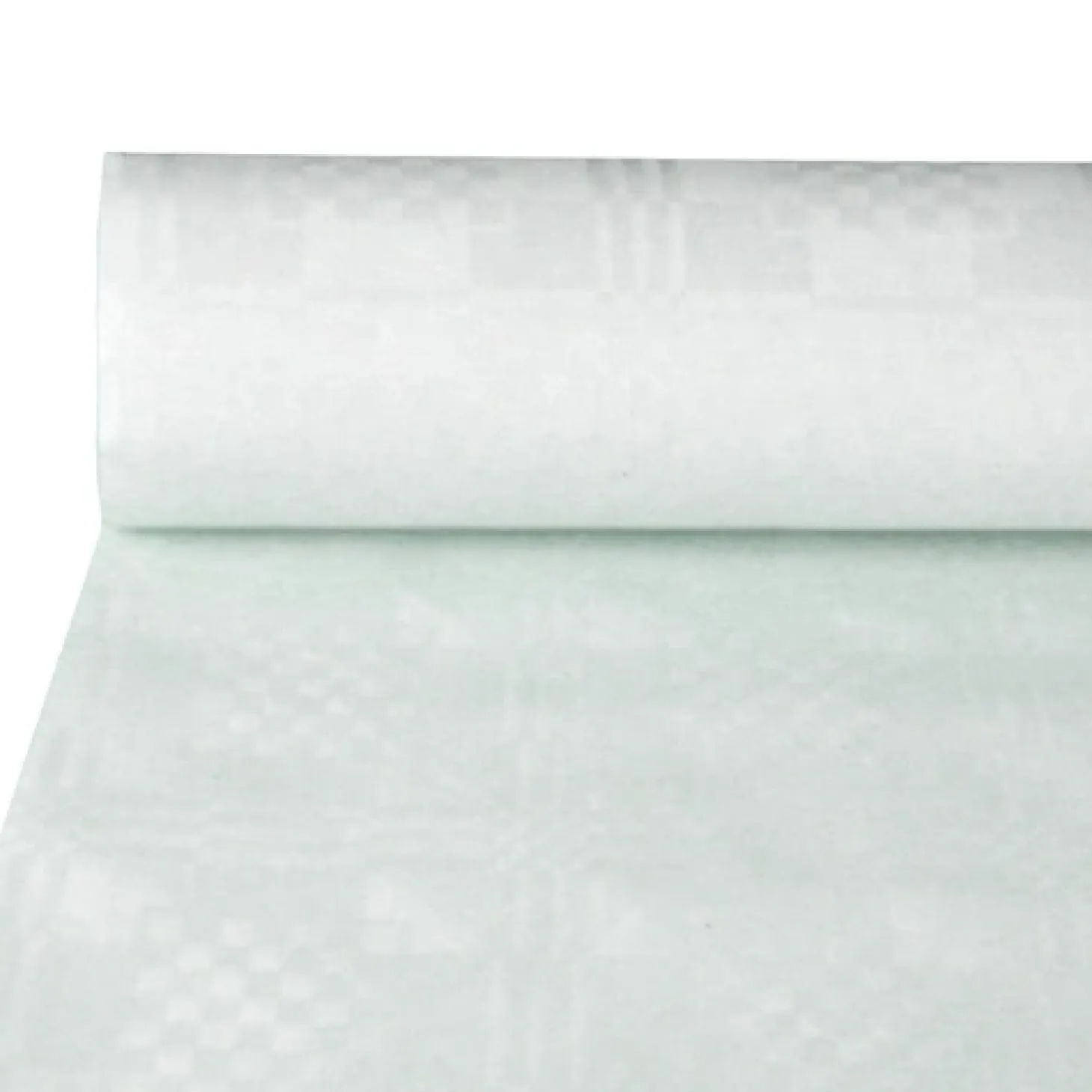 PAPSTAR Papiertischtuch mit Damastprägung 50 m x 0,8 m weiß, 6 x 1 Rolle