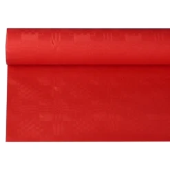 PAPSTAR Papiertischtuch mit Damastprägung 8 m x 1,2 m rot