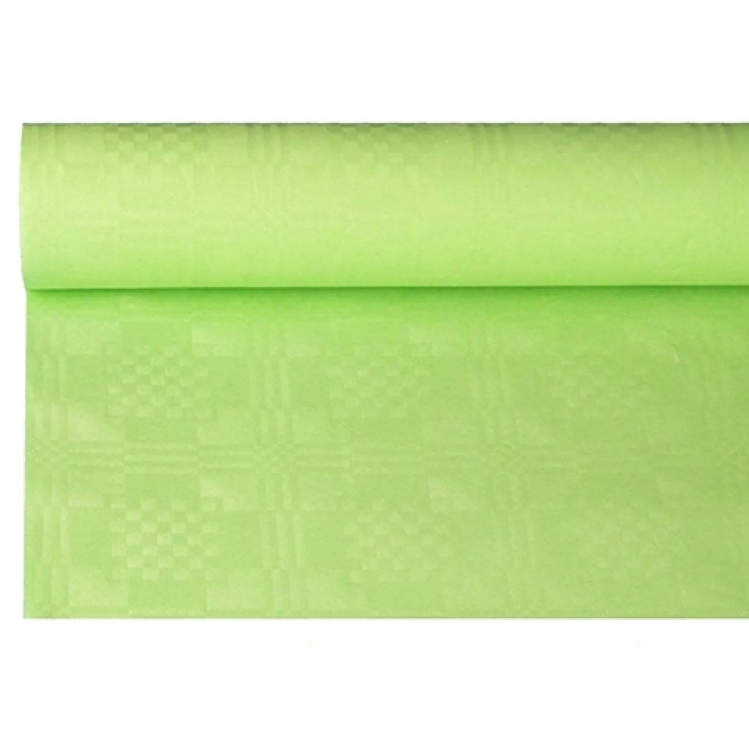 PAPSTAR Papiertischtuch mit Damastprägung 8 m x 1,2 m limonengrün