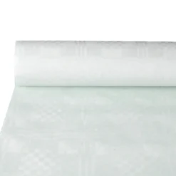 PAPSTAR Papiertischtuch mit Damastprägung 10 m x 1,2 m weiß