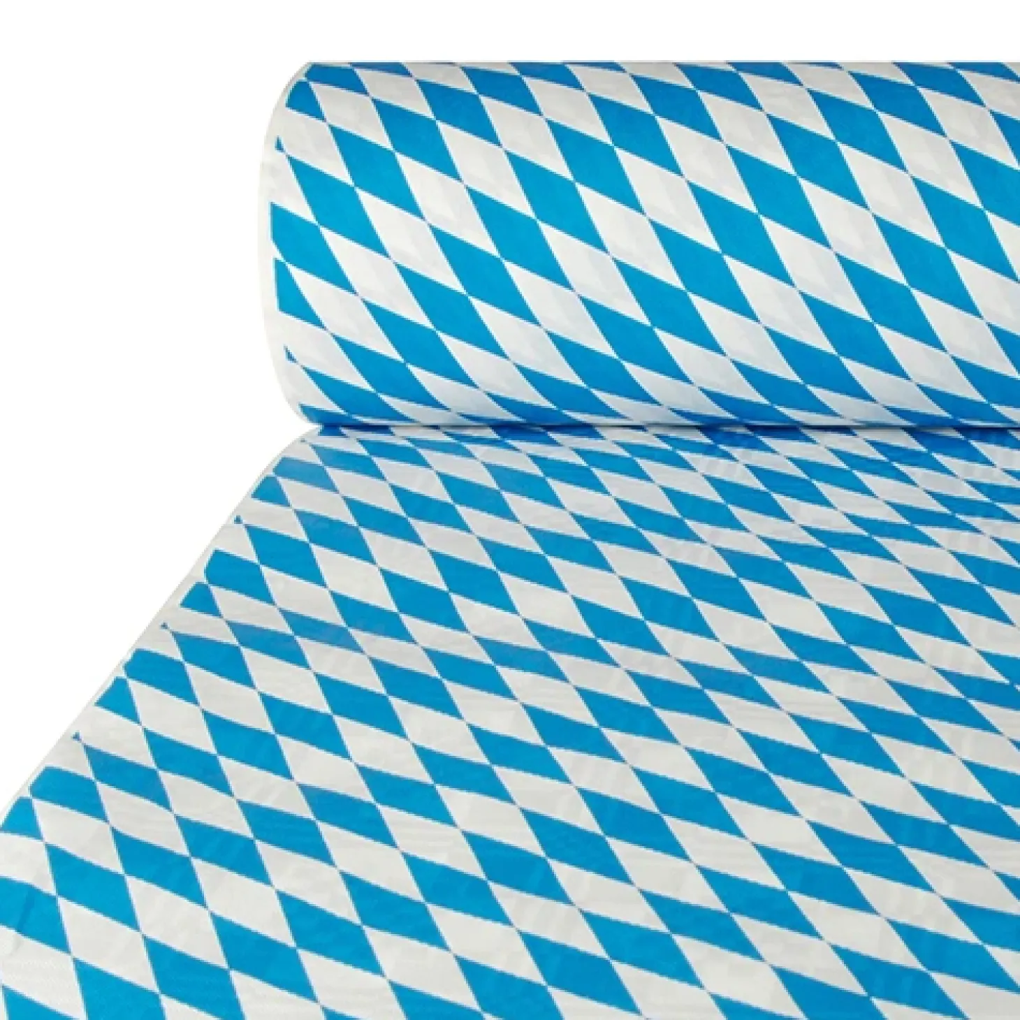 PAPSTAR Papiertischtuch mit Damastprägung 50 m x 1 m "Bayrisch Blau", 1 Rolle