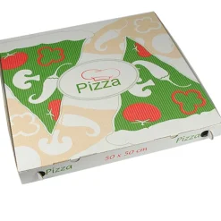 PAPSTAR Pizzakartons, Cellulose "pure" eckig 50 cm x 50 cm x 5 cm