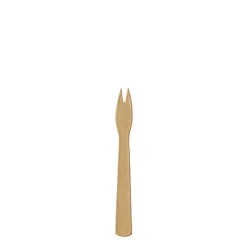 PAPSTAR Pommes-Frites-Gabeln, Papier "pure" 8,5 cm braun