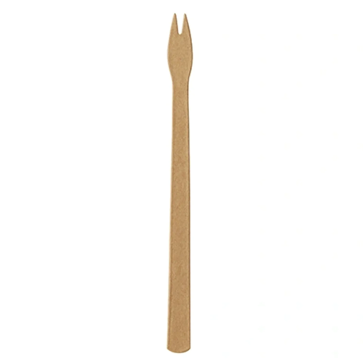 PAPSTAR Pommes-Frites-Gabeln, Papier "pure" 13,5 cm braun