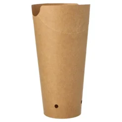 PAPSTAR Pommes-Frites-Schütte, Pappe rund Ø 6 cm, 17,7 cm braun groß