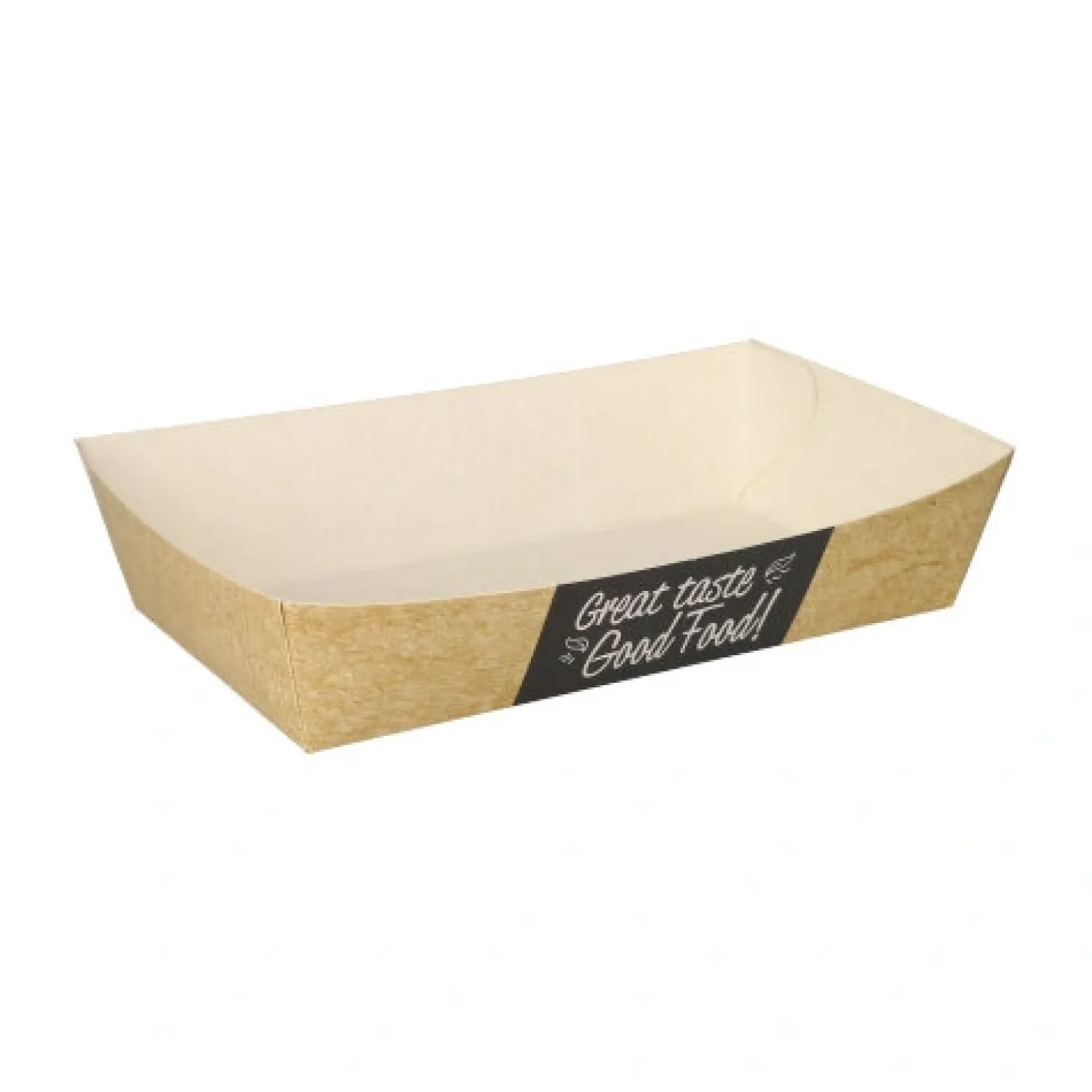 PAPSTAR Pommes-Frites-Trays "pure" 3,8 cm x 8,5 cm x 15,5 cm "Good Food" extra groß