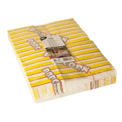 PAPSTAR Popcorn Tüten, Pergament-Ersatz 2,5 l 22 cm x 14 cm x 8 cm "Popcorn" fettdicht