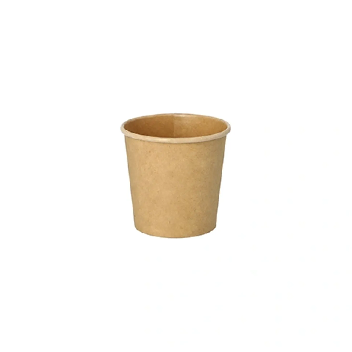 PAPSTAR Portionsbecher, Pappe 90 ml Ø 6 cm, 5,8 cm braun