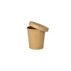 PAPSTAR Portionsbecher, Pappe 120 ml Ø 6 cm, 6,6 cm braun