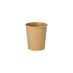 PAPSTAR Portionsbecher, Pappe 120 ml Ø 6 cm, 6,6 cm braun