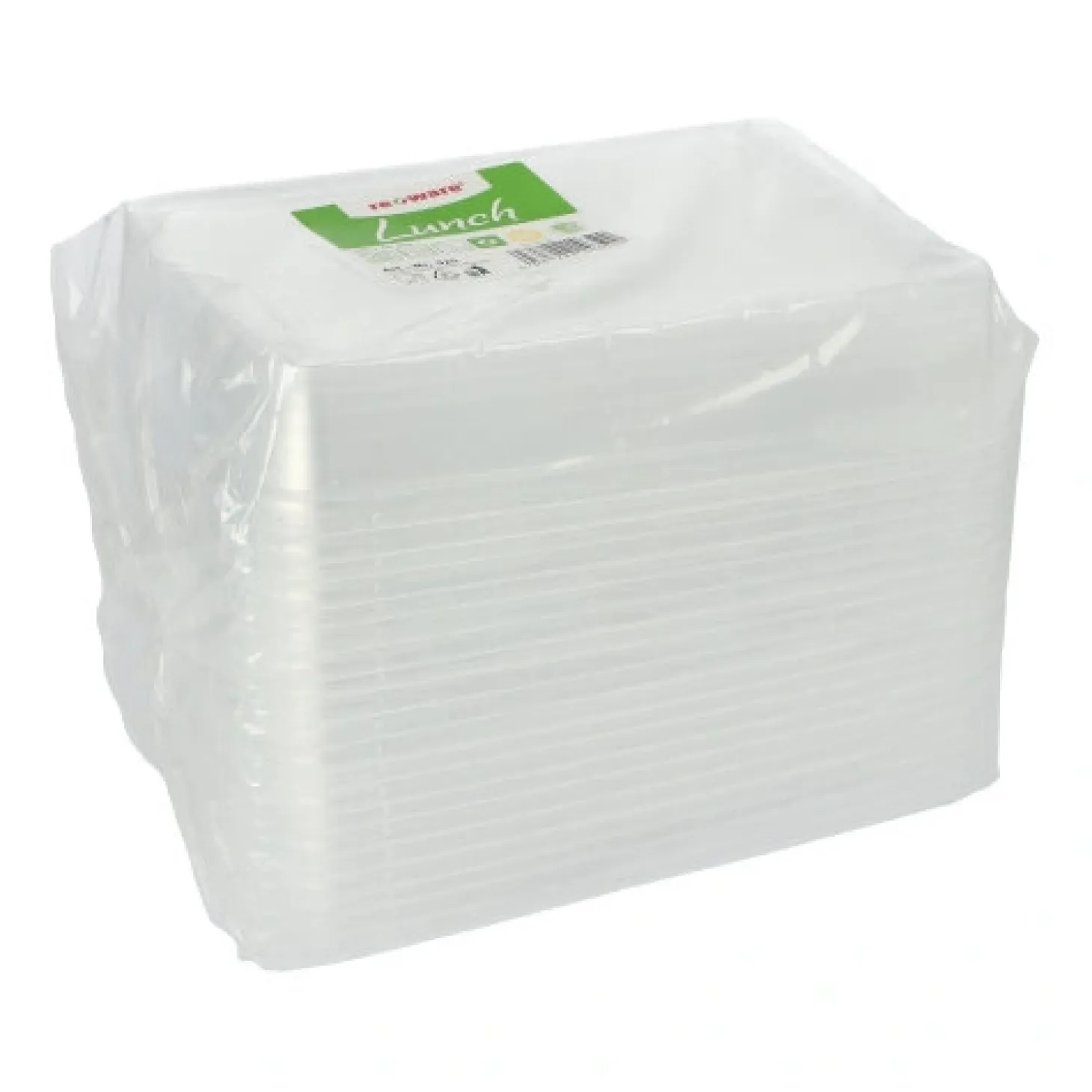 PAPSTAR Pro Pac Deckel für Menüschalen PP 2 cm x 23,4 cm x 18,7 cm transparent