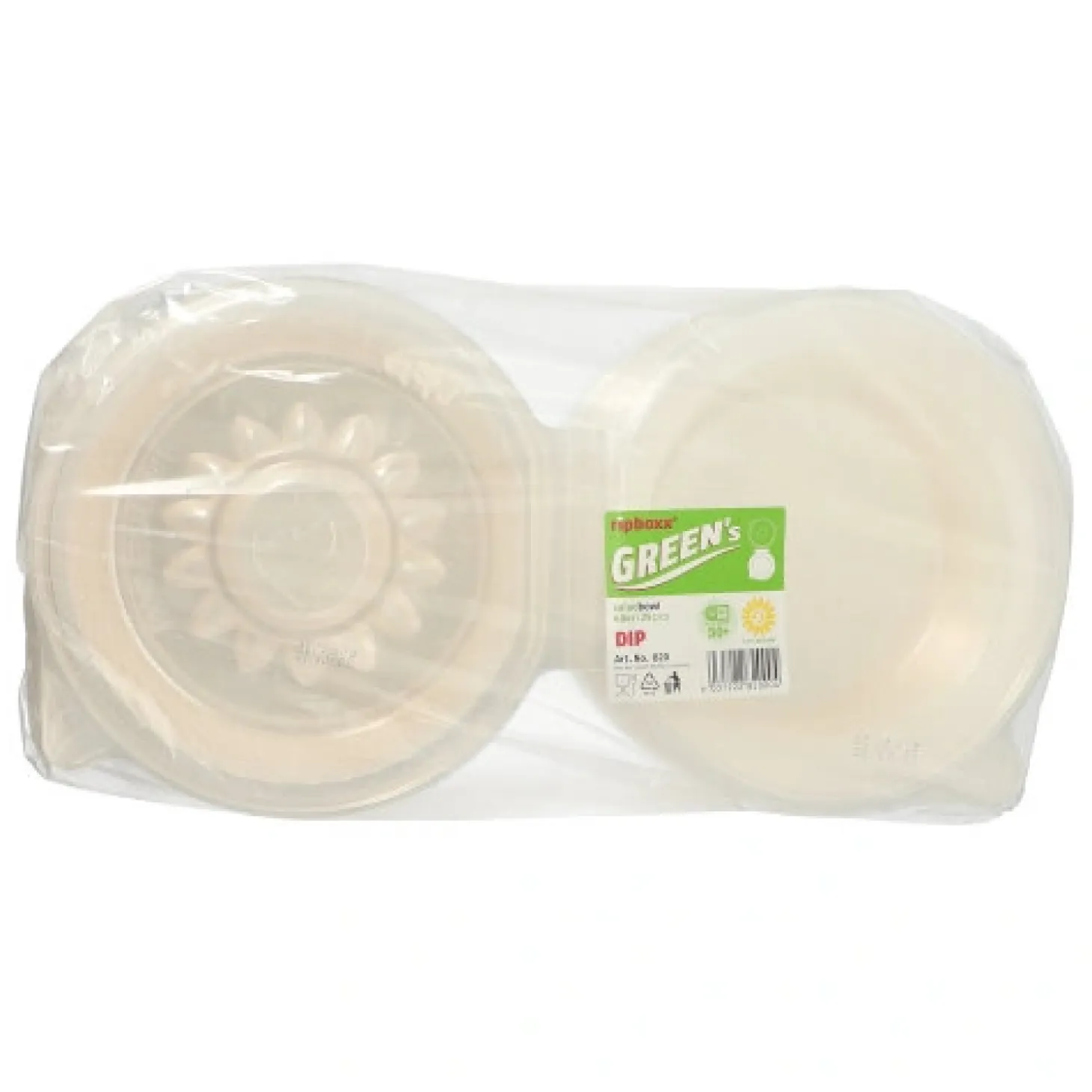 PAPSTAR Pro Pac Feinkost-, Salatschalen, Klappdeckel PP rund 950 ml, 9,2 x 22 x 21,5 cm, Dipfach