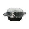 PAPSTAR Pro Pac Mehrweg-Deckel für Suppenschalen PP Ø 16,2 cm, 4 cm transparent