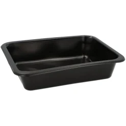 PAPSTAR Pro Pac Mehrweg-Menüschalen PP ungeteilt 4,5 cm x 22,7 cm x 17,8 cm schwarz
