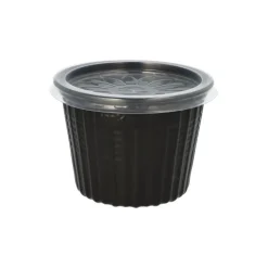 PAPSTAR Pro Pac Mehrweg-Snack- und Suppenbecher PP 500 ml Ø 11,5 cm, 8,5 cm schwarz