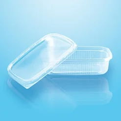 PAPSTAR Pro Pac Verpackungsbecher mit Deckel, PP eckig 125 ml 2,9 cm x 8,9 cm x 11,4 cm transparent