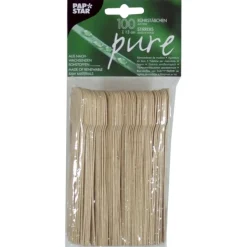 PAPSTAR Rührstäbchen, Holz "pure" 13 cm, 20 x 100 Stück