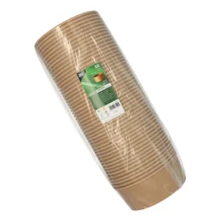 PAPSTAR Salatschalen, Pappe rund 1300 ml Ø 18,4 cm, 7 cm braun