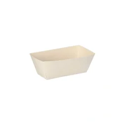 PAPSTAR Saucentrays, Pappe "pure" 3,5 cm x 3 cm x 7 cm weiß "Good Food"