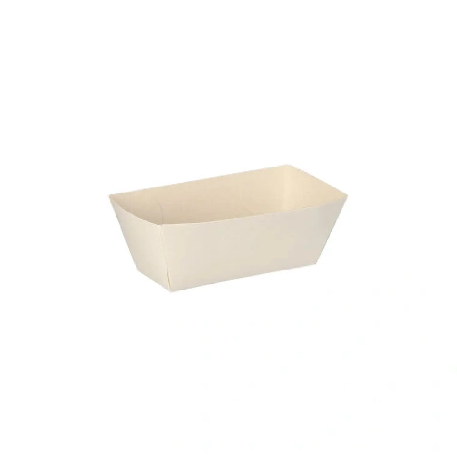 PAPSTAR Saucentrays, Pappe "pure" 3,5 cm x 3 cm x 7 cm weiß "Good Food"