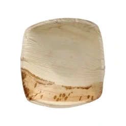PAPSTAR Schalen Palmblatt "pure" 350 ml 4,5 cm x 17 cm x 17 cm natur "QUADRATO"