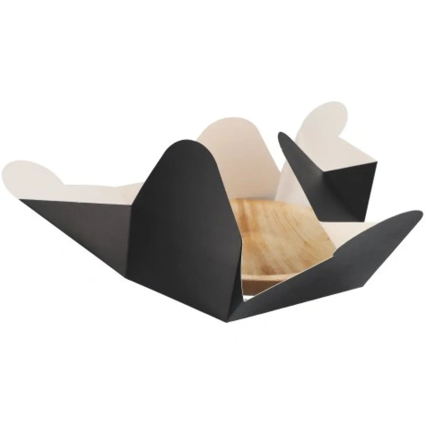 PAPSTAR Schalen Palmblatt rund 500 ml Ø 21 cm, 3 cm mit separatem Flower-Lid
