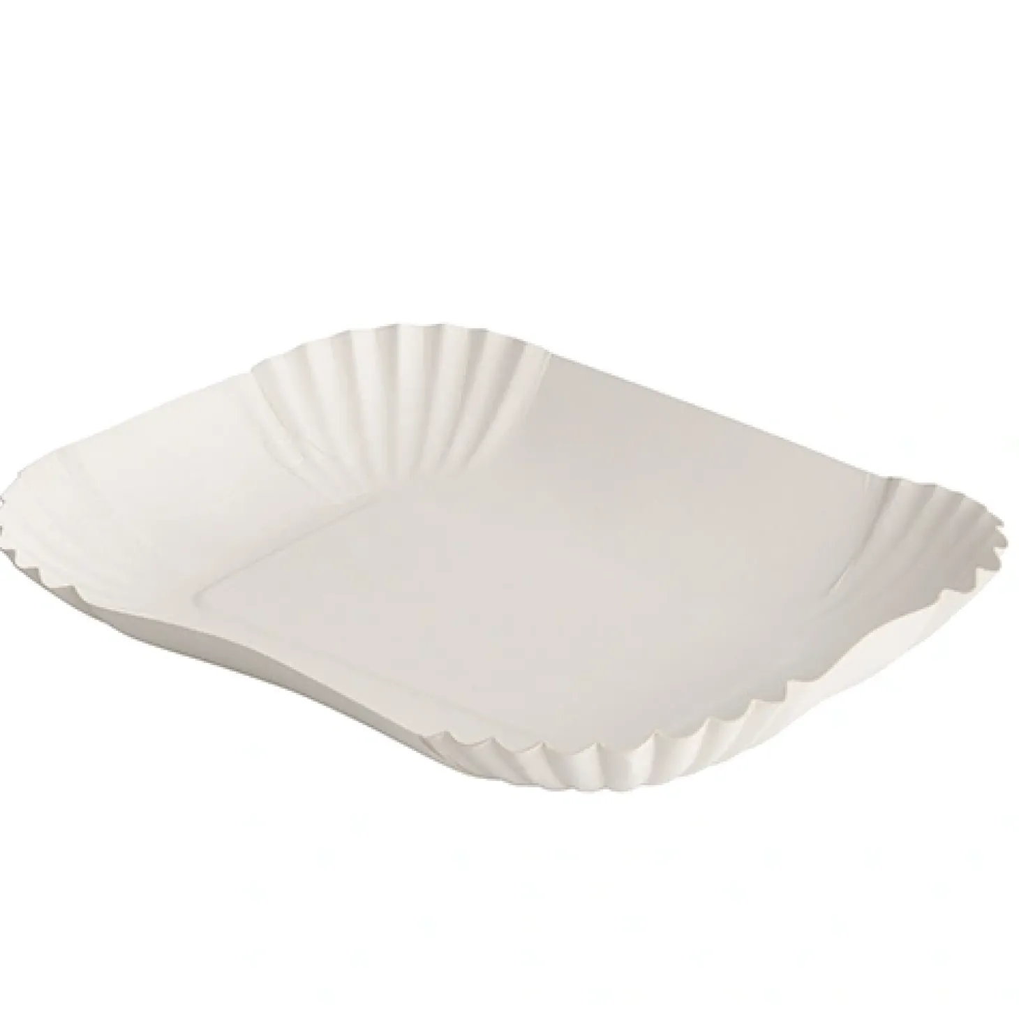 PAPSTAR Schalen, Pappe "pure" eckig 13 cm x 17,5 cm x 3 cm weiß