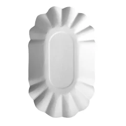 PAPSTAR Schalen, Pappe "pure" oval 9 cm x 16 cm x 3 cm weiß