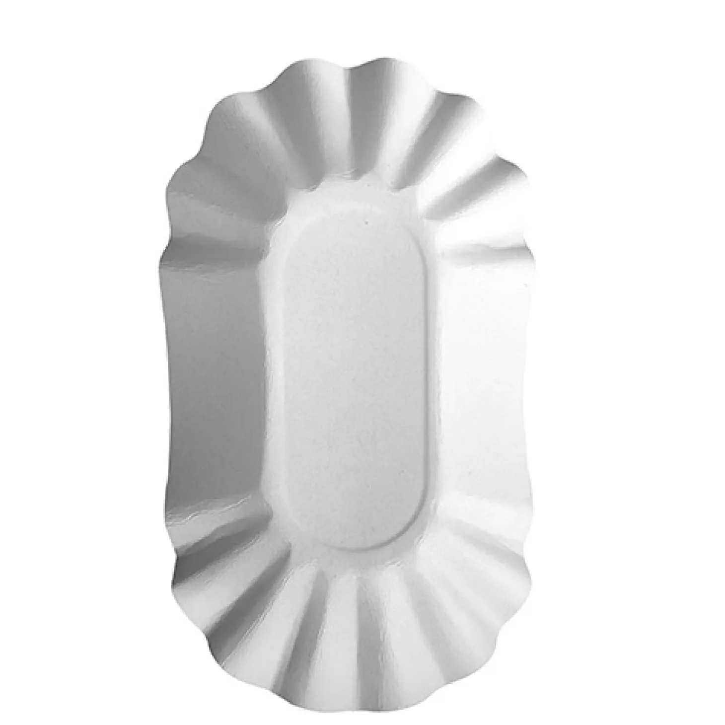 PAPSTAR Schalen, Pappe "pure" oval 10,5 cm x 17,5 cm x 3 cm weiß