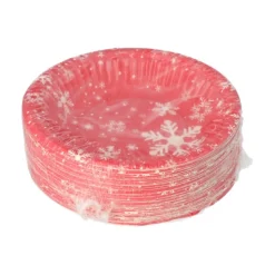 PAPSTAR Schalen, Pappe rund Ø 19 cm, 3 cm "Winter Time"