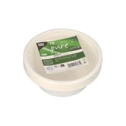PAPSTAR Schalen, Zuckerrohr "pure" 500 ml Ø 15,5 cm, 5,4 cm weiß, 12 x 12 Stück