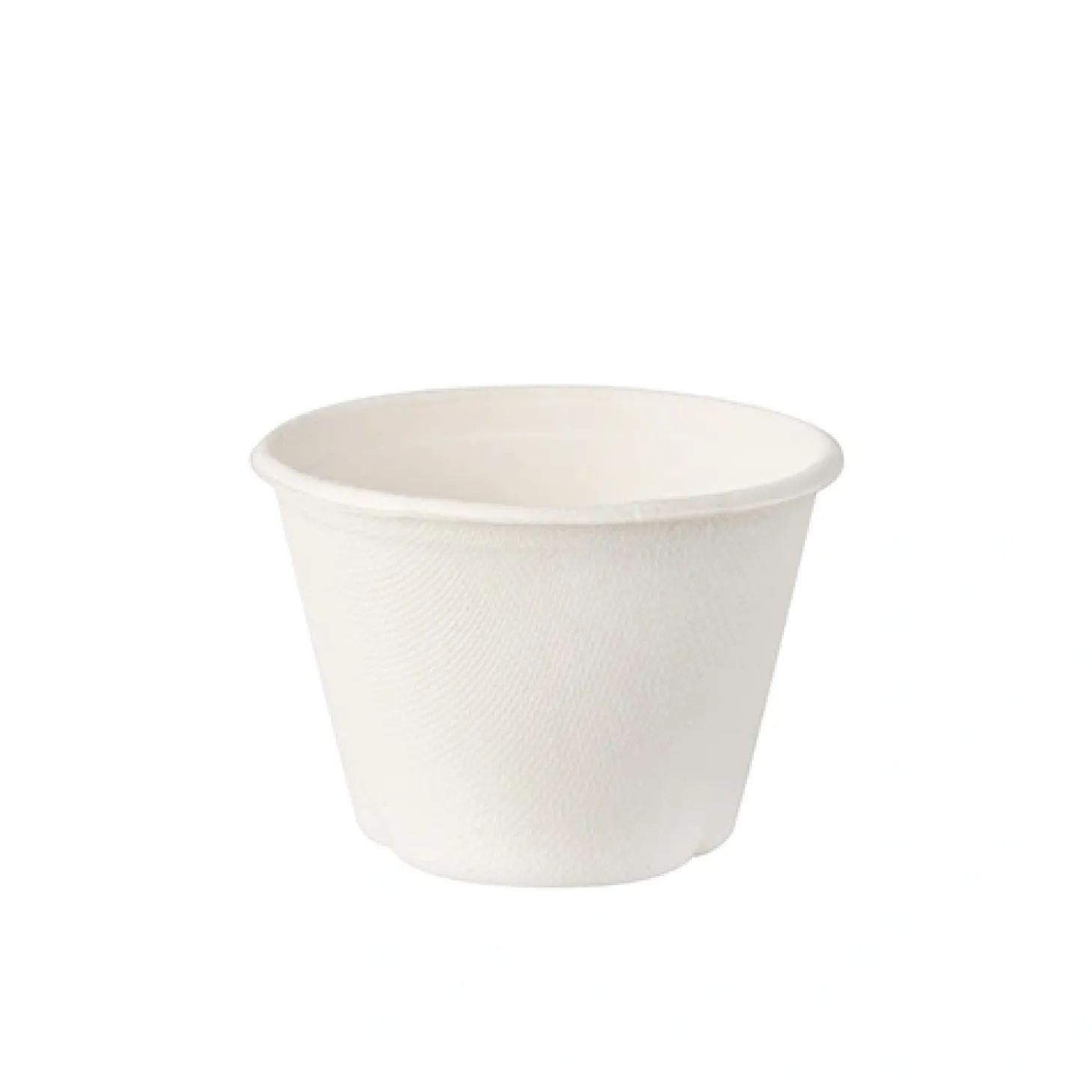 PAPSTAR Schalen, Zuckerrohr "pure" 100 ml Ø 7,5 cm, 5,3 cm weiß